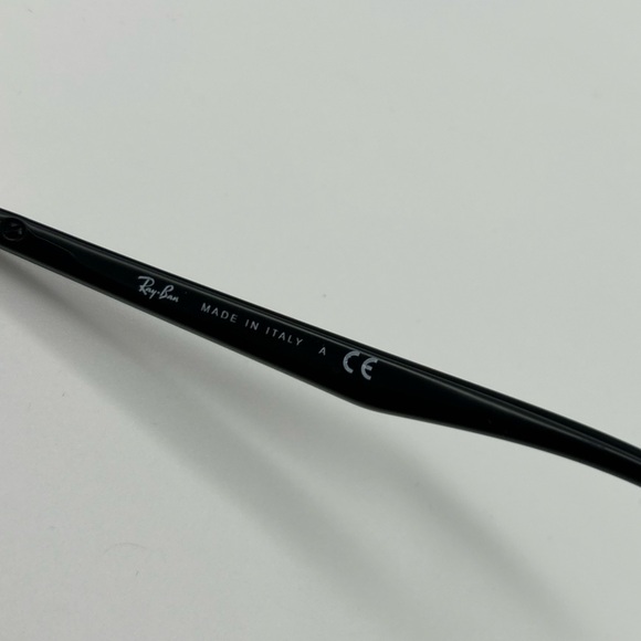 Ray Ban 0RB3675 Black Blue Sunglasses Unisex  Aviator 58mm New - Picture 12 of 13